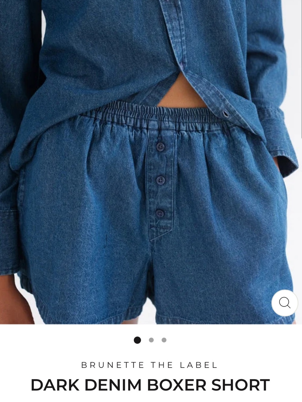 Boxer Denim Shorts